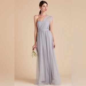 BIRDY Grey Christina Convertible Tulle Gown - silver - XS